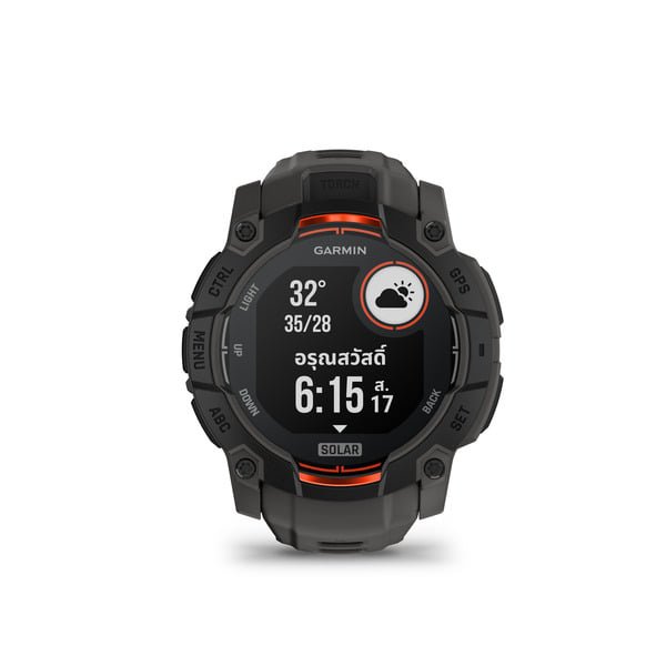 นาฬิกาสมาร์ทวอทช์ GARMIN INSTINCT 3 SERIES 50MM SOLAR BLACK_0